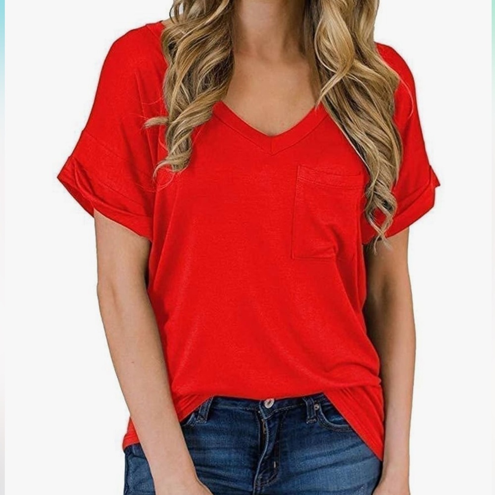 Miholl short sleeve v neck tee